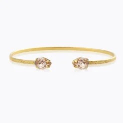 Caroline Svedbom Armband Caroline Svedbom Petite Drop Armband / Light Silk (Guld)