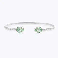 Caroline Svedbom Armband Caroline Svedbom Petite Drop Armband / Chrysolite (Rhodium)