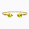Caroline Svedbom Armband Caroline Svedbom Petite Drop Armband / Citrus Green (Guld)
