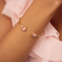 Caroline Svedbom Armband Caroline Svedbom Petite Drop Armband / Light Rose (Rhodium)