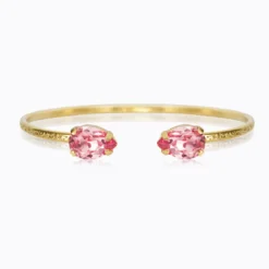 Caroline Svedbom Armband Caroline Svedbom Petite Drop Armband / Light Rose (Guld)