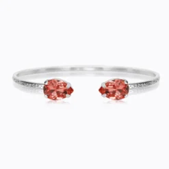 Caroline Svedbom Armband Caroline Svedbom Petite Drop Armband / Rose Peach (Rhodium)
