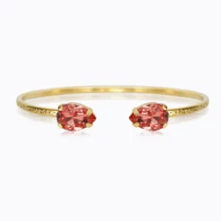 Caroline Svedbom Armband Caroline Svedbom Petite Drop Armband / Rose Peach (Guld)