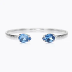 Caroline Svedbom Armband Caroline Svedbom Petite Drop Armband/ Lapis (Rhodium)
