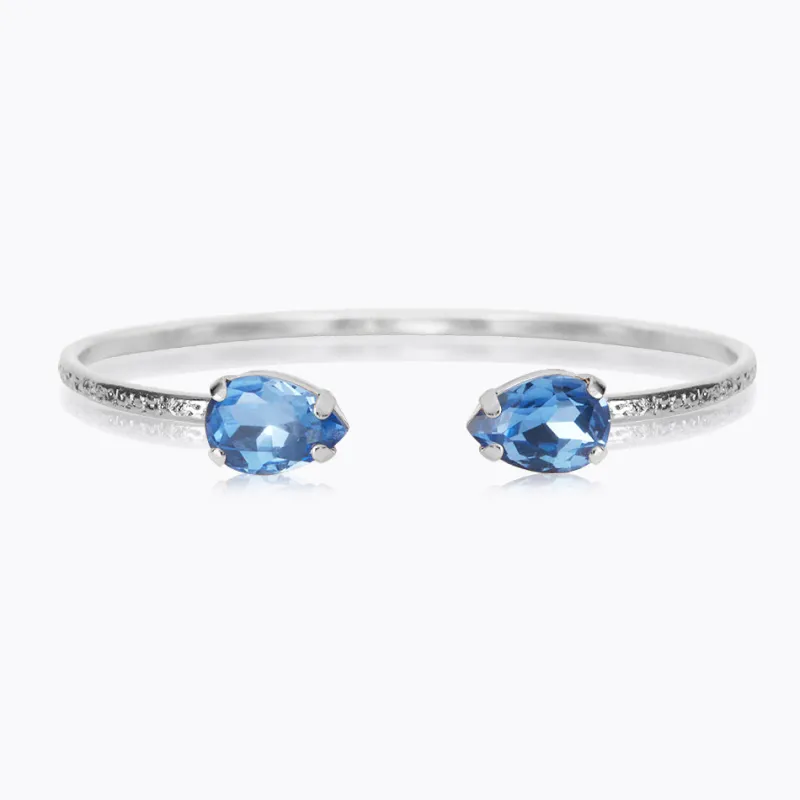 Caroline Svedbom Armband Caroline Svedbom Petite Drop Armband/ Lapis (Rhodium)
