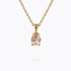 Caroline Svedbom Petite Drop Halsband / Light Silk (Guld)