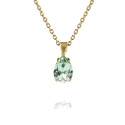 Caroline Svedbom Petite Drop Halsband / Chrysolite (Guld)