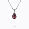 Caroline Svedbom Petite Drop Halsband / Iris (Rhodium)