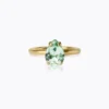 Caroline Svedbom Petite Drop Ring / Chrysolite (Guld)