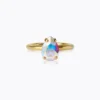 Caroline Svedbom Petite Drop Ring / Aurore Boreale (Guld)