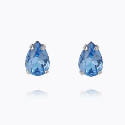 Caroline Svedbom Petite Drop Örhängen / Lapis (Rhodium)