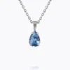 Caroline Svedbom Halsband Caroline Svedbom Petite Drop Halsband/ Lapis (Rhodium)