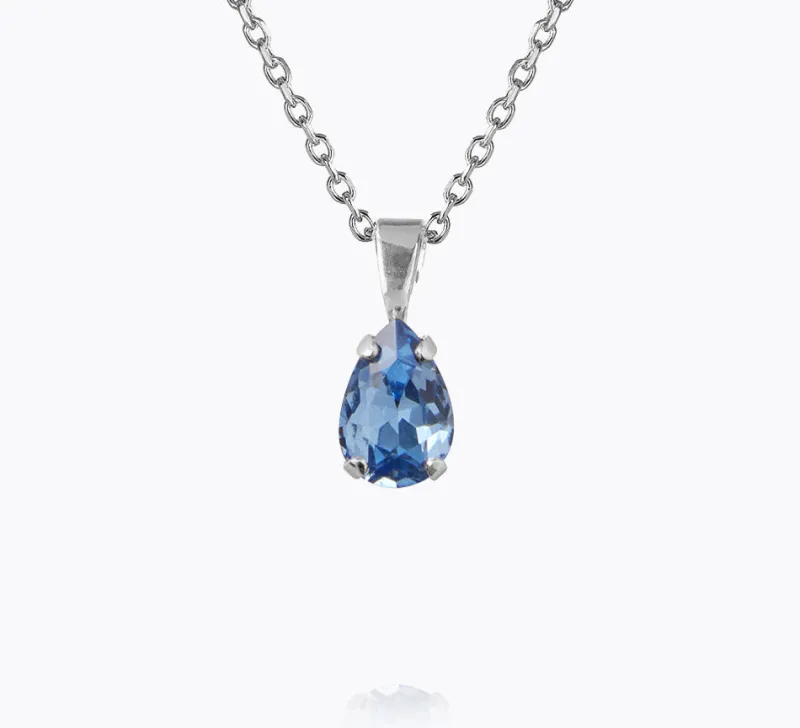 Caroline Svedbom Halsband Caroline Svedbom Petite Drop Halsband/ Lapis (Rhodium)