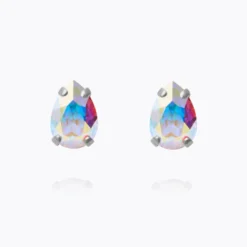 Caroline Svedbom Petite Drop Stud Örhängen / Aurore Boreale (Rhodium)