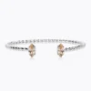 Caroline Svedbom Armband Caroline Svedbom Petite Navette Armband / Light Silk (Rhodium)