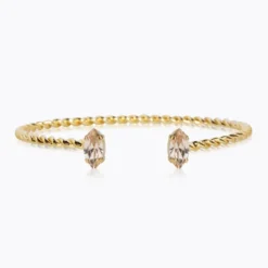 Caroline Svedbom Armband Caroline Svedbom Petite Navette Armband / Light Silk (Guld)