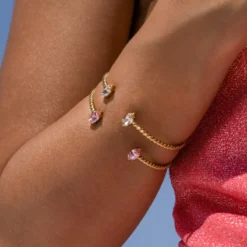 Caroline Svedbom Armband Caroline Svedbom Petite Navette Armband / Light Silk (Guld)