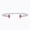 Caroline Svedbom Armband Caroline Svedbom Petite Navette Armband / Light Rose (Rhodium)