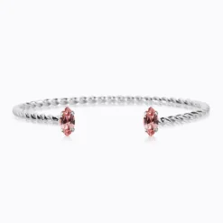 Caroline Svedbom Armband Caroline Svedbom Petite Navette Armband / Light Rose (Rhodium)