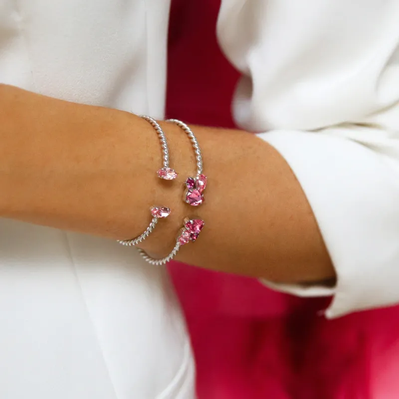 Caroline Svedbom Armband Caroline Svedbom Petite Navette Armband / Light Rose (Rhodium)