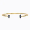 Caroline Svedbom Armband Caroline Svedbom Petite Navette Armband / Denim Blue (Guld)