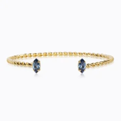 Caroline Svedbom Armband Caroline Svedbom Petite Navette Armband / Denim Blue (Guld)