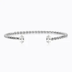 Caroline Svedbom Armband Caroline Svedbom Petite Navette Armband/ Crystal (Rhodium)