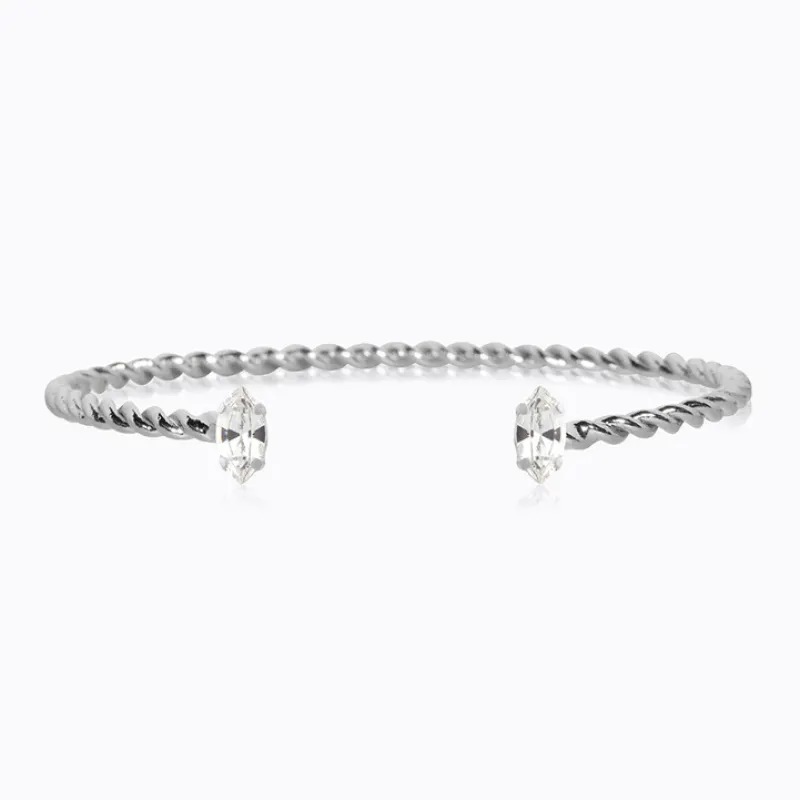 Caroline Svedbom Armband Caroline Svedbom Petite Navette Armband/ Crystal (Rhodium)