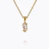 Caroline Svedbom Petite Navette Halsband / Light Silk (Guld)