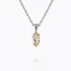 Caroline Svedbom Petite Navette Halsband / Light Silk (Rhodium)