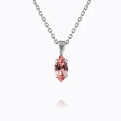 Caroline Svedbom Halsband Caroline Svedbom Petite Navette Halsband/ Light Rose (Rhodium)