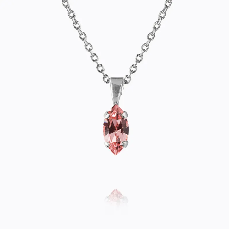 Caroline Svedbom Halsband Caroline Svedbom Petite Navette Halsband/ Light Rose (Rhodium)