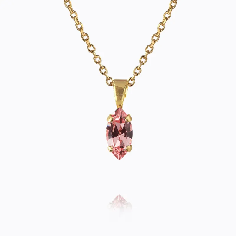 Caroline Svedbom Halsband Caroline Svedbom Petite Navette Halsband/ Light Rose (Guld)