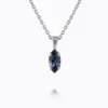 Caroline Svedbom Halsband Caroline Svedbom Petite Navette Halsband/ Denim Blue (Rhodium)