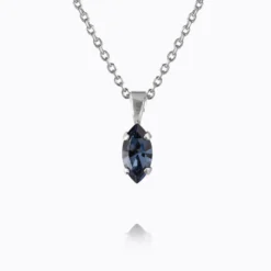Caroline Svedbom Halsband Caroline Svedbom Petite Navette Halsband/ Denim Blue (Rhodium)