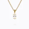 Caroline Svedbom Petite Navette Halsband / Crystal (Guld)
