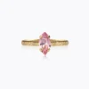 Caroline Svedbom Petite Navette Ring / Light Rose (Guld)
