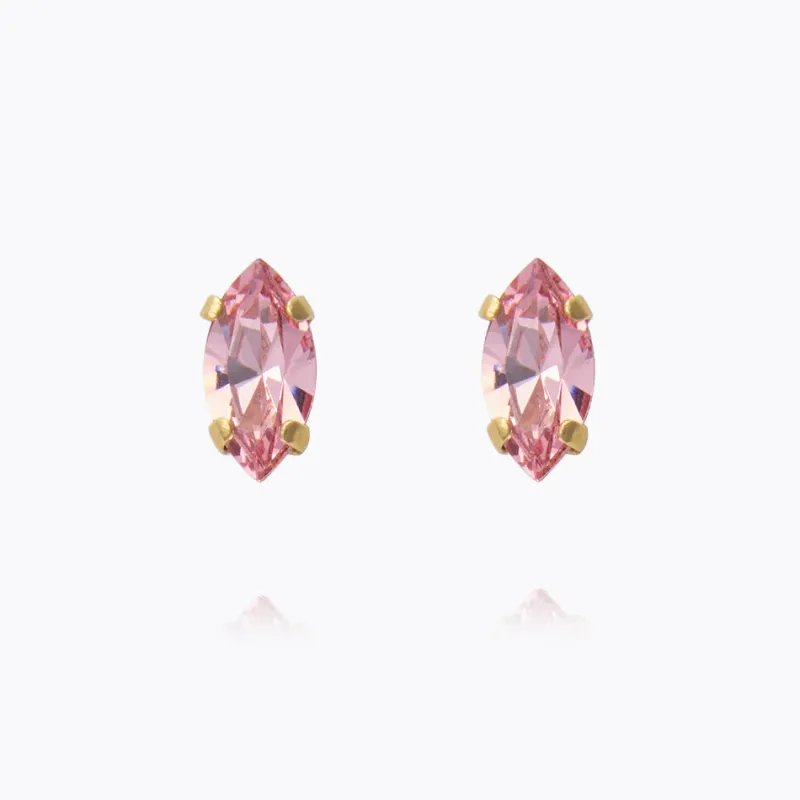 Caroline Svedbom Petite Navette Örhängen / Light Rose (Guld)
