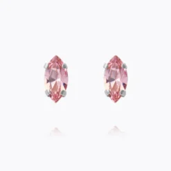 Caroline Svedbom Petite Navette Örhängen / Light Rose (Rhodium)