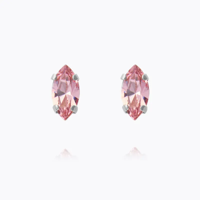 Caroline Svedbom Petite Navette Örhängen / Light Rose (Rhodium)