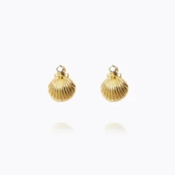 Caroline Svedbom Petite Shell Örhängen / Crystal (Guld)