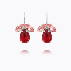Caroline Svedbom Petite Timo Örhängen / Scarlet Combo (Rhodium)