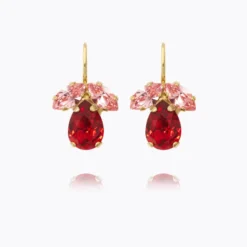 Caroline Svedbom Petite Timo Örhängen / Scarlet Combo (Guld)