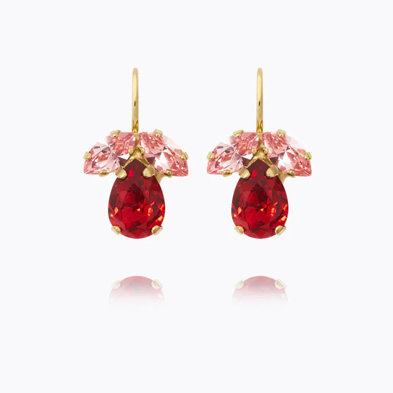 Caroline Svedbom Petite Timo Örhängen / Scarlet Combo (Guld)