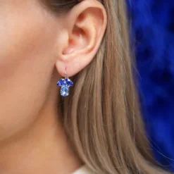 Caroline Svedbom Petite Timo Örhängen / Lapis + Sapphire (Guld)