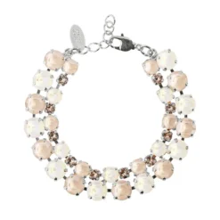 Caroline Svedbom Armband Caroline Svedbom Pomona Armband Rhodium / Light Delite Combo