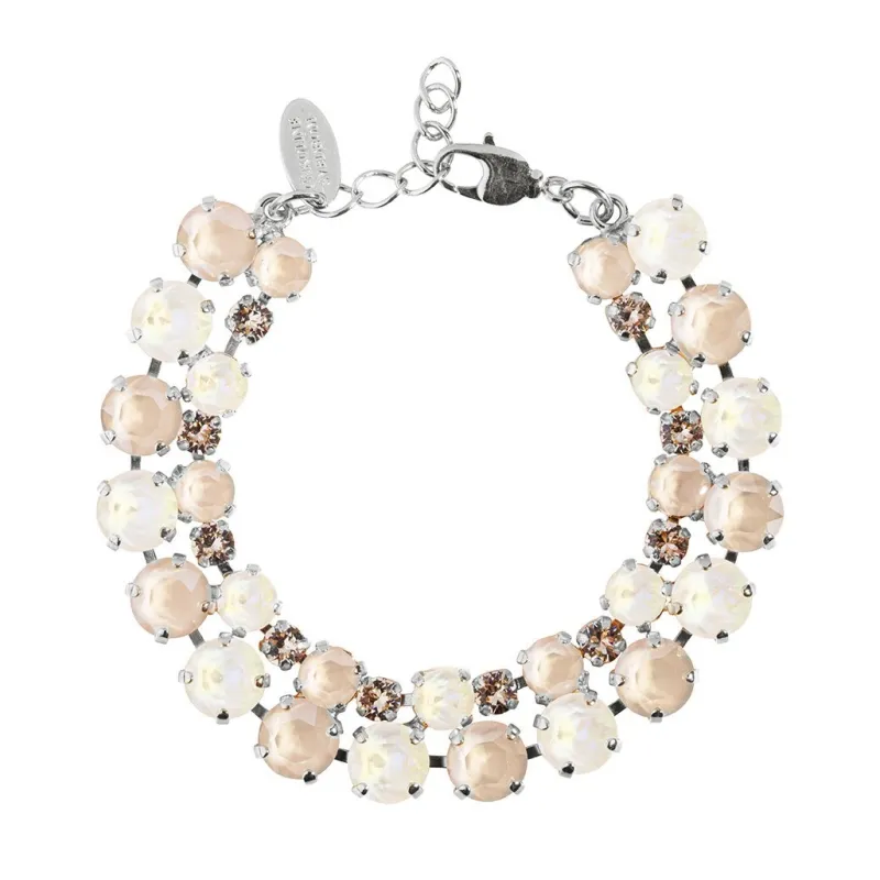 Caroline Svedbom Armband Caroline Svedbom Pomona Armband Rhodium / Light Delite Combo