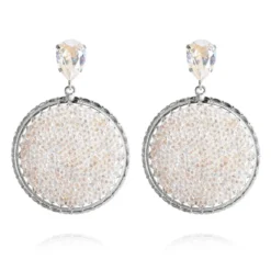 Caroline Svedbom Örhängen Alexandra Crystal Rocks Moonlight (Rhodium)