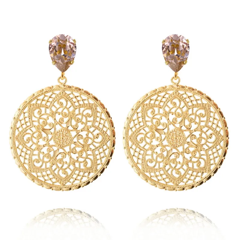 Caroline Svedbom Örhängen Alexandra Vintage Rose (Guld)