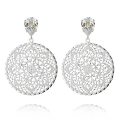 Caroline Svedbom Örhängen Alexandra Crystal (Rhodium)